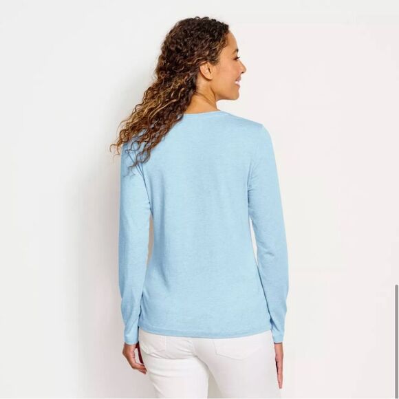 Orvis Perfect Tee Relaxed Fit light blue - Picture 4 of 5